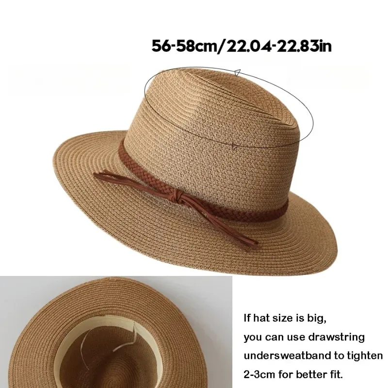 2025 New Straw Hat for Women M - Bucket Hat Straw ulasan dan harga