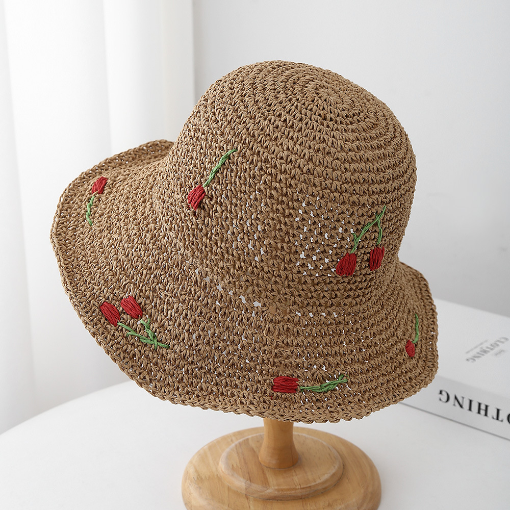 Summer Hats For Women Sun Hat  - Bucket Hat Straw ulasan dan harga