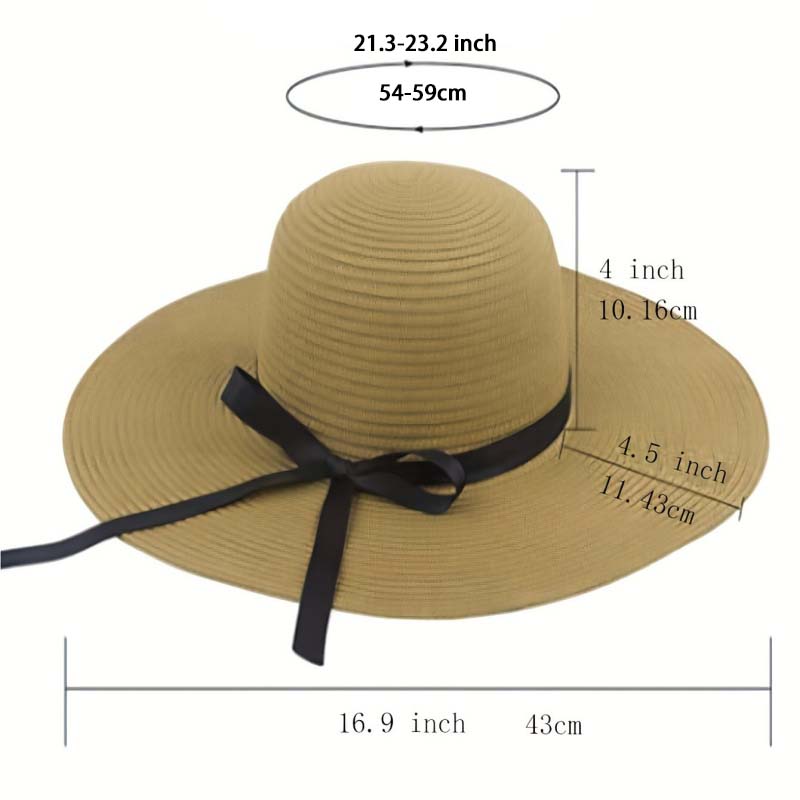 Panama Simple Summer Beach Hat - Bucket Hat Straw ulasan dan harga